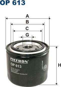 Filtron OP613 - Ölfilter alexcarstop-ersatzteile.com