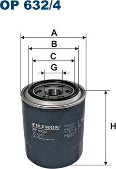 Filtron OP632/4 - Ölfilter alexcarstop-ersatzteile.com