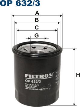 Filtron OP632/3 - Ölfilter alexcarstop-ersatzteile.com