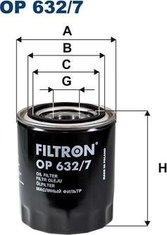 Filtron OP632/7 - Ölfilter alexcarstop-ersatzteile.com