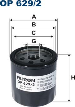 Filtron OP629/2 - Ölfilter alexcarstop-ersatzteile.com