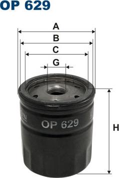 Filtron OP629 - Ölfilter alexcarstop-ersatzteile.com