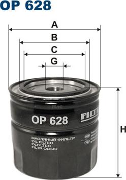 Filtron OP628 - Ölfilter alexcarstop-ersatzteile.com