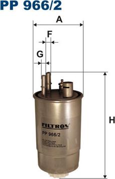 Filtron PP966/2 - Kraftstofffilter alexcarstop-ersatzteile.com