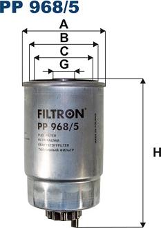 Filtron PP968/5 - Kraftstofffilter alexcarstop-ersatzteile.com