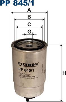 Filtron PP845/1 - Kraftstofffilter alexcarstop-ersatzteile.com