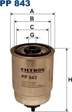 Filtron PP843 - Kraftstofffilter alexcarstop-ersatzteile.com