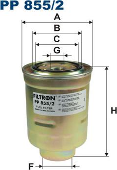 Filtron PP855/2 - Kraftstofffilter alexcarstop-ersatzteile.com