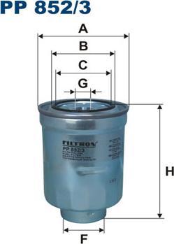 Filtron PP852/3 - Kraftstofffilter alexcarstop-ersatzteile.com