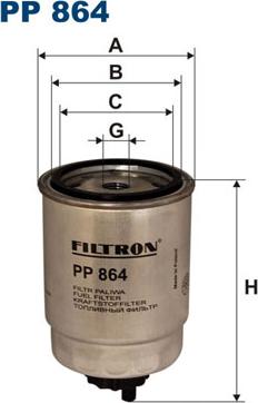 Filtron PP864 - Kraftstofffilter alexcarstop-ersatzteile.com