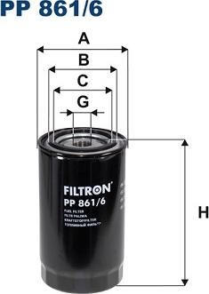 Filtron PP861/6 - Kraftstofffilter alexcarstop-ersatzteile.com