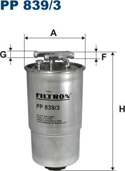 Filtron PP839/3 - Kraftstofffilter alexcarstop-ersatzteile.com