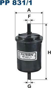 Filtron PP831/1 - Kraftstofffilter alexcarstop-ersatzteile.com