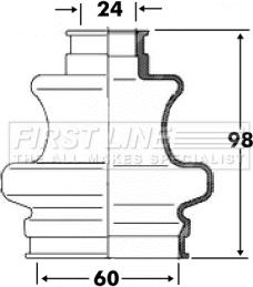 First Line FCB6094 - Faltenbalg, Antriebswelle alexcarstop-ersatzteile.com