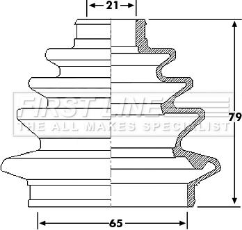 First Line FCB6216 - Faltenbalg, Antriebswelle alexcarstop-ersatzteile.com