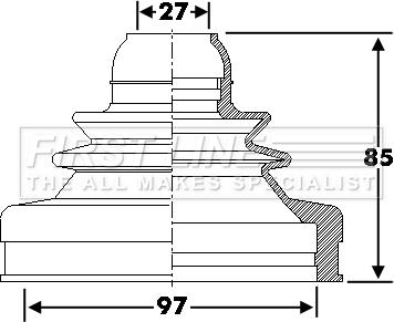 First Line FCB6286 - Faltenbalg, Antriebswelle alexcarstop-ersatzteile.com