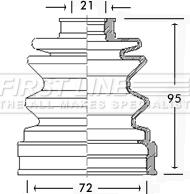 First Line FCB2546 - Faltenbalg, Antriebswelle alexcarstop-ersatzteile.com