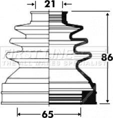 First Line FCB2850 - Faltenbalg, Antriebswelle alexcarstop-ersatzteile.com