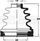 First Line FCB2800 - Faltenbalg, Antriebswelle alexcarstop-ersatzteile.com