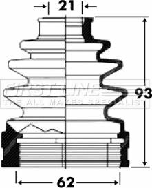 First Line FCB2823 - Faltenbalg, Antriebswelle alexcarstop-ersatzteile.com