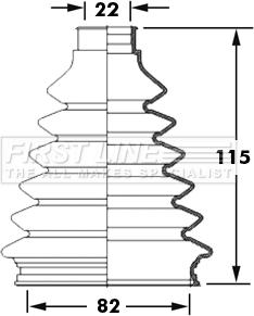 First Line FCB2381 - Faltenbalg, Antriebswelle alexcarstop-ersatzteile.com