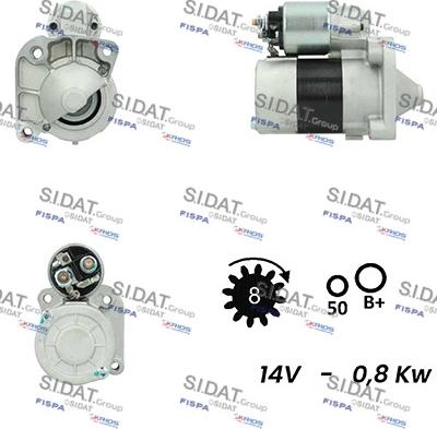 Fispa S12VA0191A2 - Starter alexcarstop-ersatzteile.com