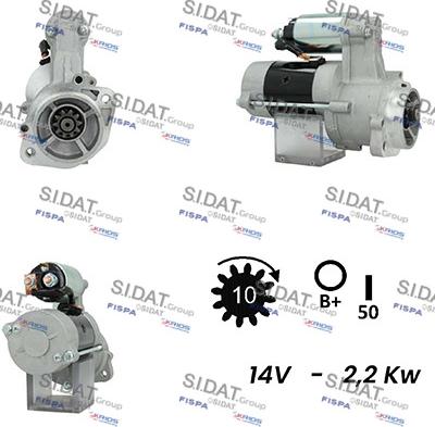 Fispa S12VA0174A2 - Starter alexcarstop-ersatzteile.com