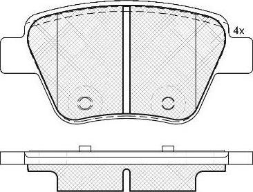 FIT FP1456 - Bremsbelagsatz, Scheibenbremse alexcarstop-ersatzteile.com