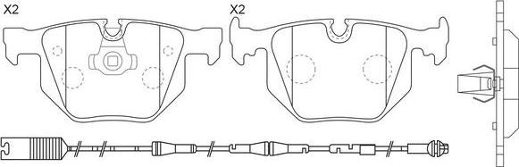 FIT FP2255E - Bremsbelagsatz, Scheibenbremse alexcarstop-ersatzteile.com