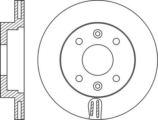 Valeo 197263 - Bremsscheibe alexcarstop-ersatzteile.com