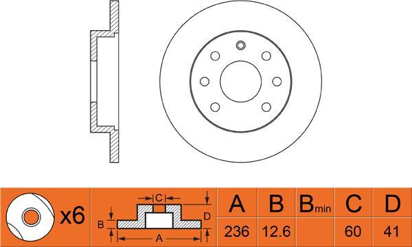 FIT FR0393 - Bremsscheibe alexcarstop-ersatzteile.com