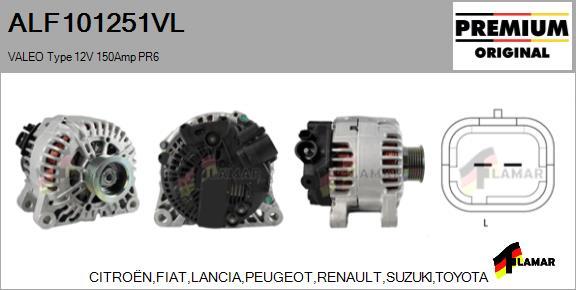 FLAMAR ALF101251VL - Generator alexcarstop-ersatzteile.com