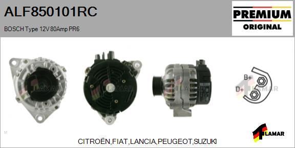 FLAMAR ALF850101RC - Generator alexcarstop-ersatzteile.com