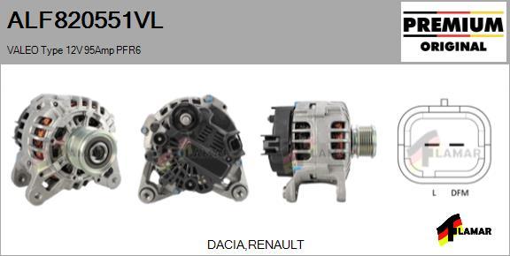 FLAMAR ALF820551VL - Generator alexcarstop-ersatzteile.com