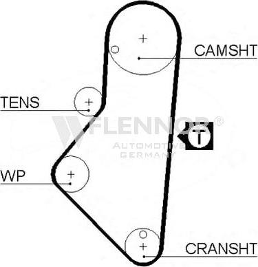 Flennor 4949V - Zahnriemen alexcarstop-ersatzteile.com