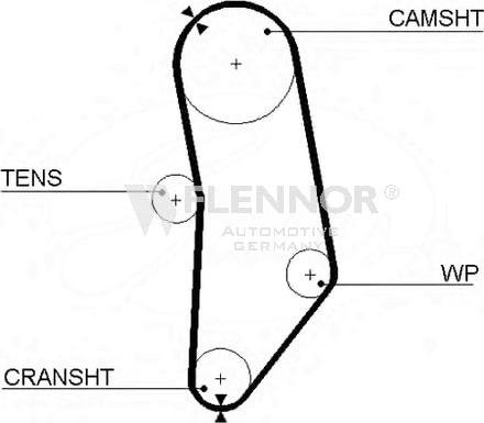 Flennor 4909 - Zahnriemen alexcarstop-ersatzteile.com