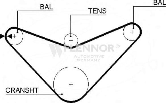 Flennor 4124V - Zahnriemen alexcarstop-ersatzteile.com