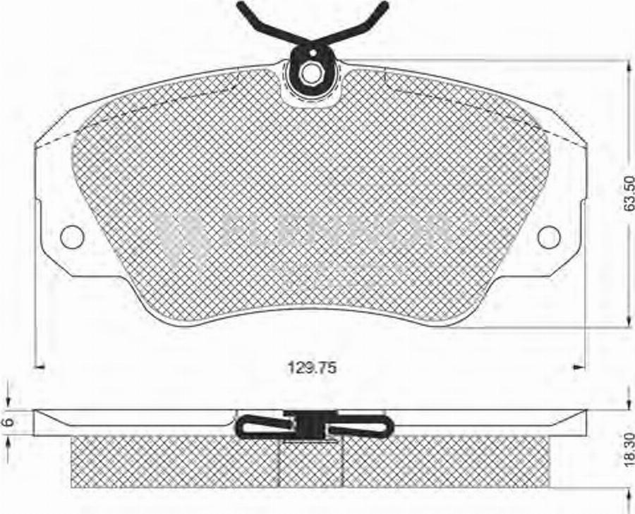 Flennor FB210169 - Bremsbelagsatz, Scheibenbremse alexcarstop-ersatzteile.com