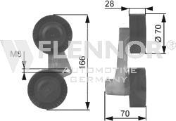 Flennor FS99257 - Umlenk / Führungsrolle, Keilrippenriemen alexcarstop-ersatzteile.com