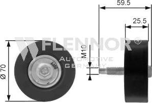 Flennor FU99380 - Umlenk / Führungsrolle, Keilrippenriemen alexcarstop-ersatzteile.com