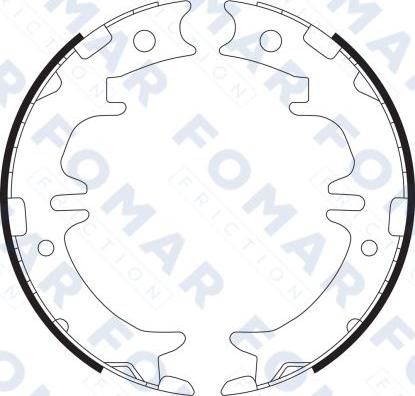 FOMAR Friction FO 9082 - Bremsbackensatz alexcarstop-ersatzteile.com