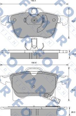 FOMAR Friction FO 918881 - Bremsbelagsatz, Scheibenbremse alexcarstop-ersatzteile.com