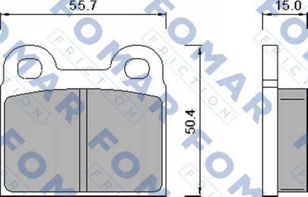 FOMAR Friction FO 450281 - Bremsbelagsatz, Scheibenbremse alexcarstop-ersatzteile.com