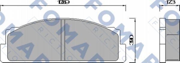 FOMAR Friction FO 452084 - Bremsbelagsatz, Scheibenbremse alexcarstop-ersatzteile.com