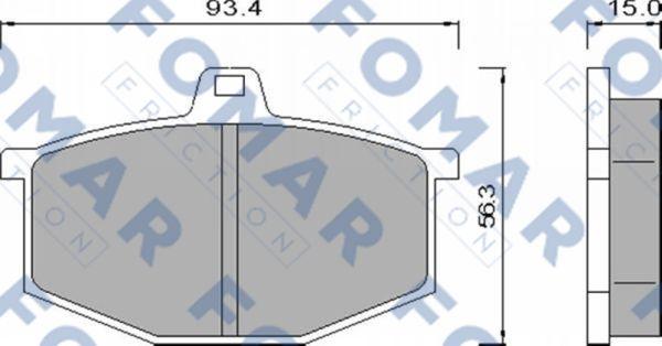 FOMAR Friction FO 424781 - Bremsbelagsatz, Scheibenbremse alexcarstop-ersatzteile.com