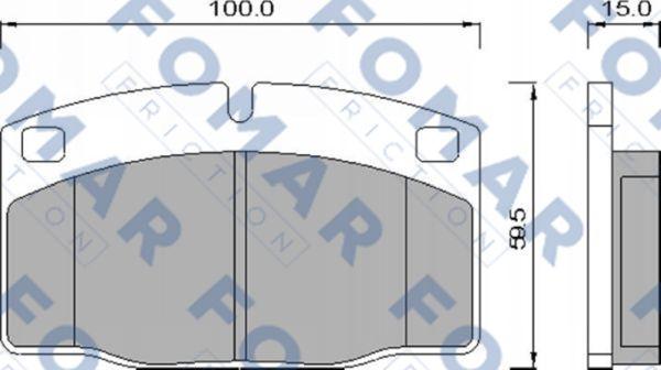 FOMAR Friction FO 426981 - Bremsbelagsatz, Scheibenbremse alexcarstop-ersatzteile.com