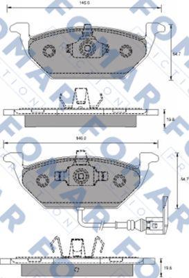 FOMAR Friction FO 687781 - Bremsbelagsatz, Scheibenbremse alexcarstop-ersatzteile.com