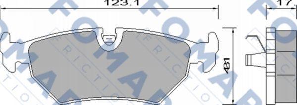 FOMAR Friction FO 629281 - Bremsbelagsatz, Scheibenbremse alexcarstop-ersatzteile.com