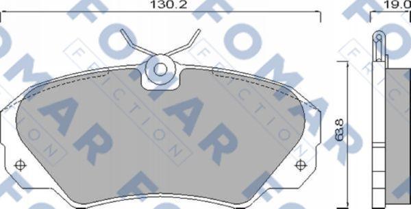 FOMAR Friction FO 628581 - Bremsbelagsatz, Scheibenbremse alexcarstop-ersatzteile.com