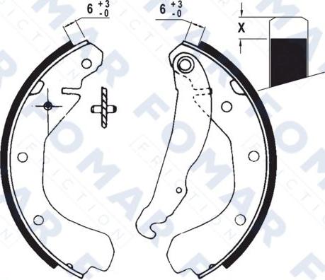 FOMAR Friction FO 0419 - Bremsbackensatz alexcarstop-ersatzteile.com